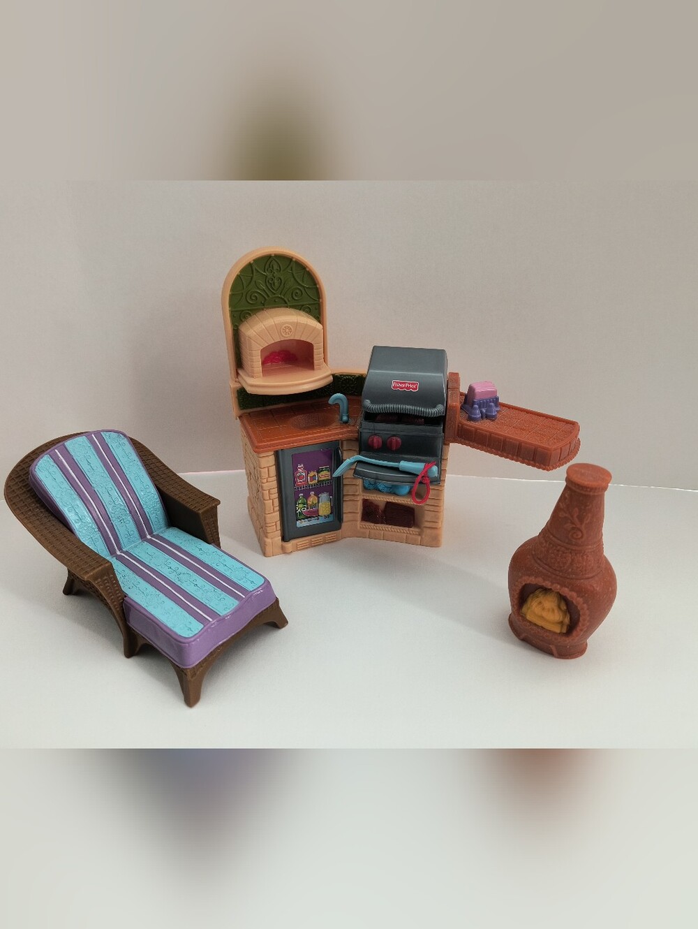 Fisher Price Loving Family Dollhouse Accessories Parents Bedroom Living Room Lot - Picture 5 of 5